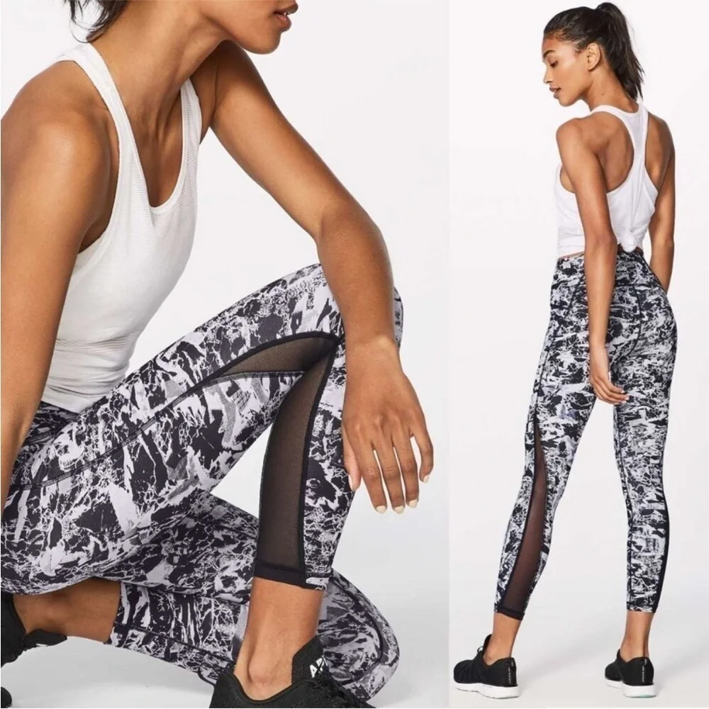 LULULEMON Train Times Athletic Full Length Leggings in Interlaced Starlight